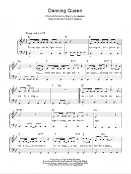 page one of Dancing Queen (Easy Piano)