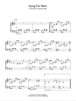 page one of Song For Rani (Piano Solo)
