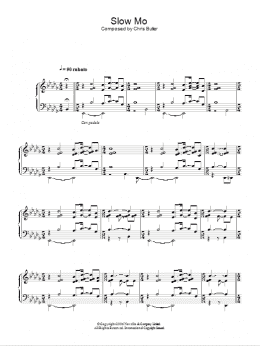 page one of Slow Mo (Piano Solo)