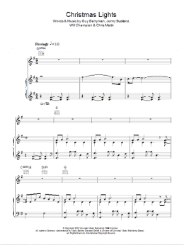 page one of Christmas Lights (Piano, Vocal & Guitar Chords)