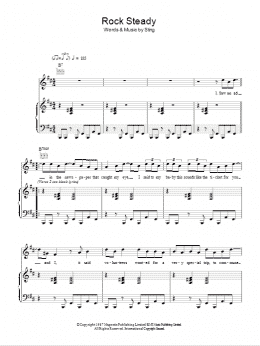 page one of Rock Steady (Piano, Vocal & Guitar Chords)