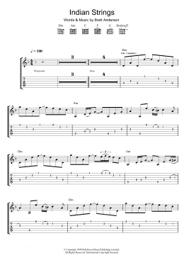 page one of Indian Strings (Guitar Tab)