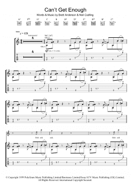 page one of Can't Get Enough (Guitar Tab)