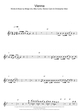 page one of Vienna (Flute Solo)
