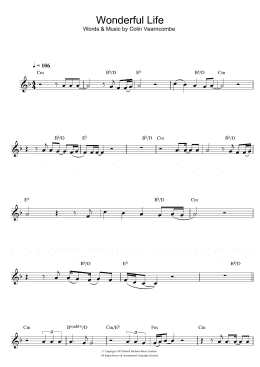 page one of Wonderful Life (Clarinet Solo)