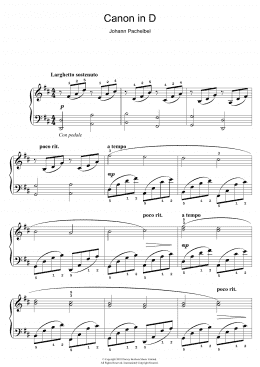 page one of Canon in D (Easy Piano)