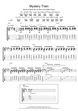 page one of Mystery Train (Guitar Tab)
