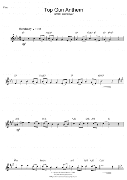 page one of Top Gun (Anthem) (Flute Solo)