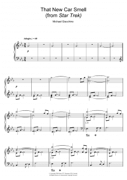page one of That New Car Smell (from Star Trek) (Piano Solo)