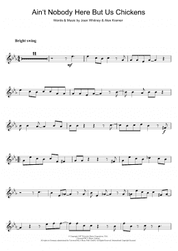 page one of Ain't Nobody Here But Us Chickens (Tenor Sax Solo)
