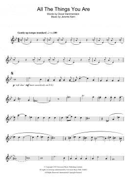 page one of All The Things You Are (Tenor Sax Solo)
