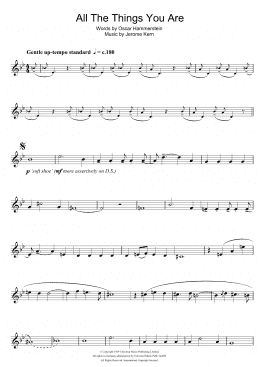 page one of All The Things You Are (Trumpet Solo)