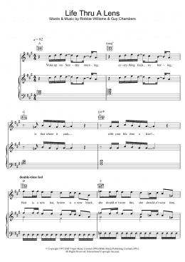 page one of Life Thru A Lens (Piano, Vocal & Guitar Chords)