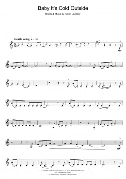 page one of Baby, It's Cold Outside (Violin Solo)