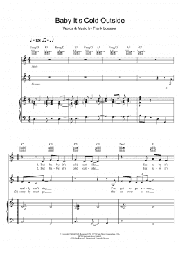 page one of Baby, It's Cold Outside (Piano & Vocal)