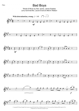 page one of Bad Boys (Flute Solo)