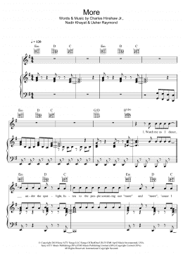 page one of More (Piano, Vocal & Guitar Chords)