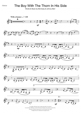 page one of The Boy With The Thorn In His Side (Clarinet Solo)