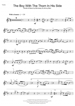 page one of The Boy With The Thorn In His Side (Violin Solo)
