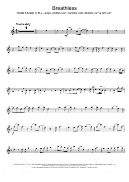 page one of Breathless (Flute Solo)
