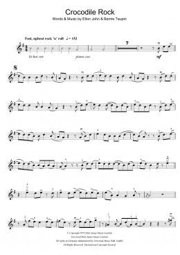 page one of Crocodile Rock (Violin Solo)