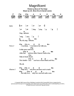 page one of Magnificent (Guitar Chords/Lyrics)