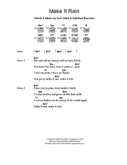 page one of Make It Rain (Guitar Chords/Lyrics)