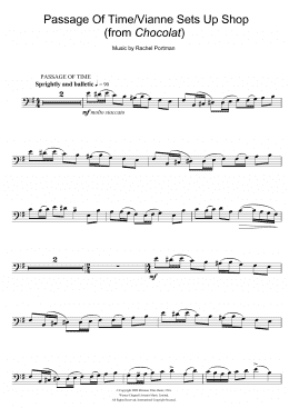 page one of Passage Of Time/Vianne Sets Up Shop (from Chocolat) (Cello Solo)