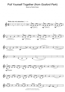page one of Pull Yourself Together (from Gosford Park) (Violin Solo)