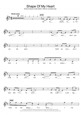 page one of Shape Of My Heart (Flute Solo)