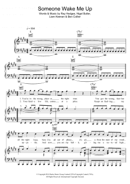 page one of Someone Wake Me Up (Piano, Vocal & Guitar Chords)