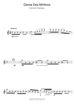 page one of Danse Des Mirlitons (from The Nutcracker) (Flute Solo)