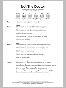 page one of Not The Doctor (Guitar Chords/Lyrics)