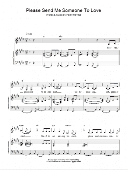page one of Please Send Me Someone To Love (Piano, Vocal & Guitar Chords)