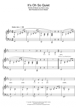page one of It's Oh So Quiet (Piano & Vocal)