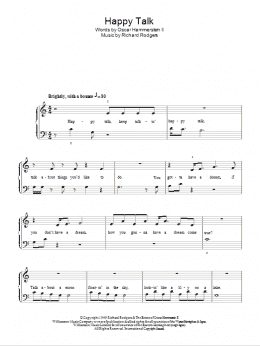 page one of Happy Talk (Easy Piano)