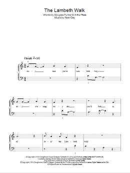page one of The Lambeth Walk (Easy Piano)