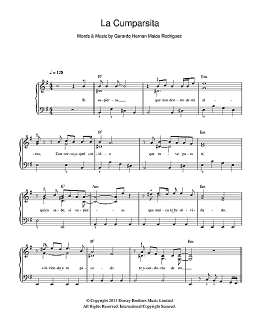 page one of La Cumparsita (Easy Piano)