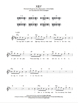 page one of X&Y (Piano Chords/Lyrics)