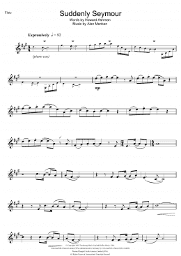 page one of Suddenly Seymour (from Little Shop of Horrors) (Flute Solo)