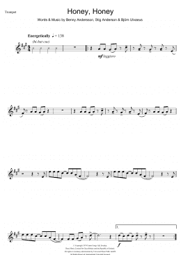 page one of Honey, Honey (Trumpet Solo)