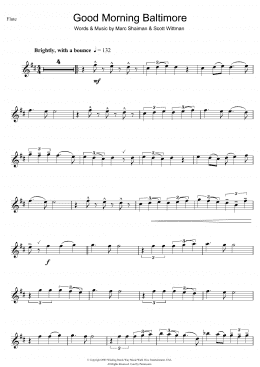 page one of Good Morning Baltimore (from Hairspray) (Flute Solo)