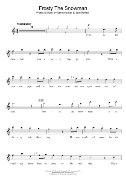 page one of Frosty The Snowman (Flute Solo)