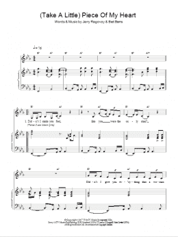 page one of Piece Of My Heart (Piano, Vocal & Guitar Chords)