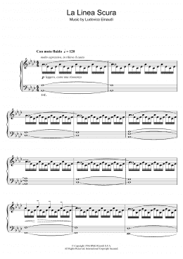 page one of La Linea Scura (Piano Solo)
