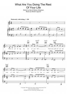 page one of What Are You Doing The Rest Of Your Life (Piano, Vocal & Guitar Chords)