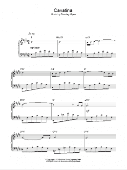 page one of Cavatina (from The Deer Hunter) (Piano Solo)