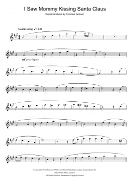 page one of I Saw Mommy Kissing Santa Claus (Alto Sax Solo)