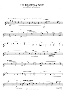 page one of The Christmas Waltz (Alto Sax Solo)