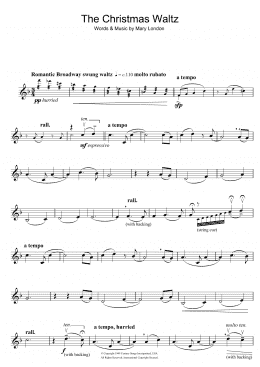 page one of The Christmas Waltz (Violin Solo)